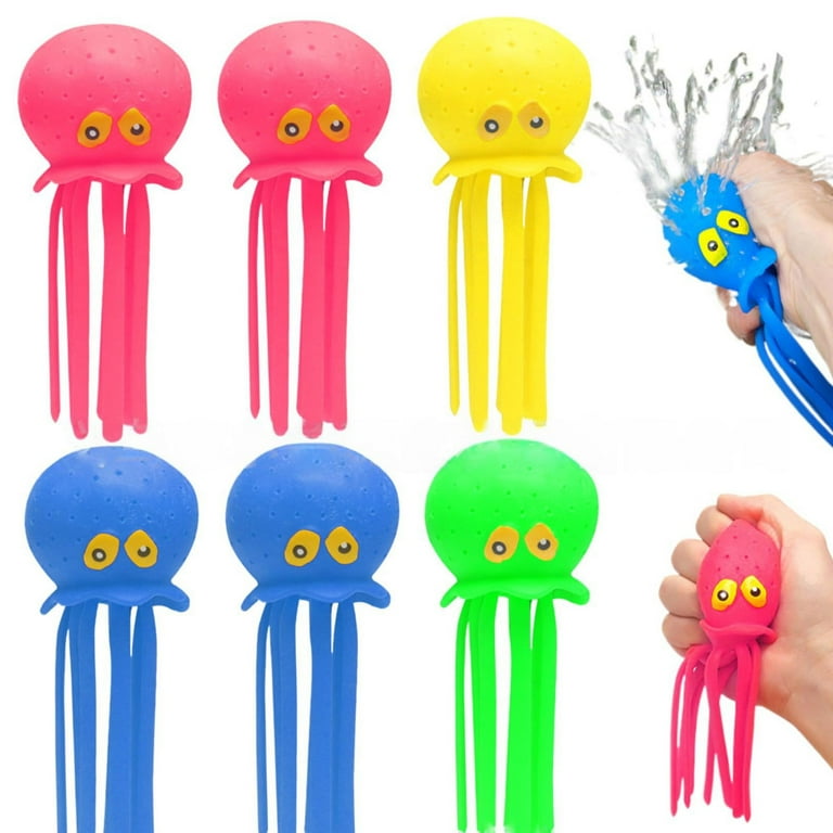 SIYTUAU Water Play Squeeze Toys Jellyfish Shaped Sensory Bath Pool