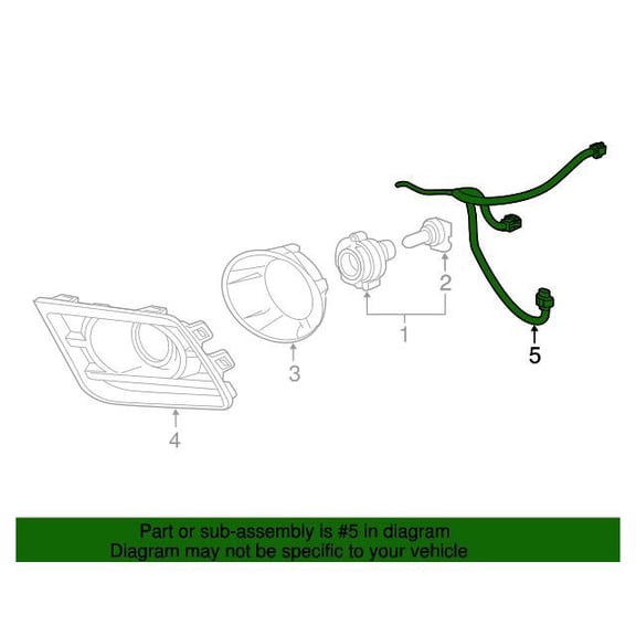 GM 23207193 Harness Asm-Frt Fog Lp Wrg