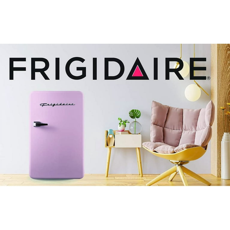Frigidaire EFR372 PINK 3.2 Cu Ft Pink Retro Compact Rounded Corner Premium Mini Fridge Nostalgia Retro Countertop Microwave Oven 0.9 Cu. Ft