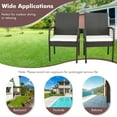 thumbnail image 5 of Costway 5PCS Patio  Dining Set Cushion Armchairs Acacia Wood Table with Umbrella Hole, 5 of 11