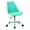 Teal, variant on OSP Home Furnishings Emerson Office Chair with Pneumatic Chrome Base in White Finish
