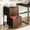 Brown 2 Drawer, variant on Ktaxon 3 Drawer File Cabinet, Fabric Drawers Printer Stand for Home Office, Fits Letter Size, Fluted Design Brown