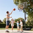 thumbnail image 3 of FirstAsk Adjustable Portable Basketball Hoop 3.9-8.5 ft HDPE Backboard for Kids, Outdoor and Indoor Courts, 3 of 9