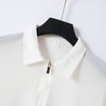 thumbnail image 5 of Men's Polo T Shirts Short Sleeve Quarter Zip Polo Tees Basic White Men's Clothing, 5 of 8