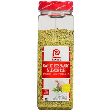 Lawry's Kosher Garlic, Rosemary & Lemon Rub, 22 oz Bottle