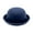 Navy Blue, variant on Lshunze Classic Fedora Hat Flat Top Hat Felt Pork Pie Hat Wide Brim Church Derby Cap for Women and Men