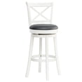 thumbnail image 2 of HOMCOM Swivel Bar Stool, 31" Seat Height PU Leather Upholstered Barstool, 2 of 9