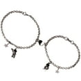 thumbnail image 4 of 1 Pair Couple Matching Bracelets Adjustable Astronaut Bracelets Lover Bracelets, 4 of 8