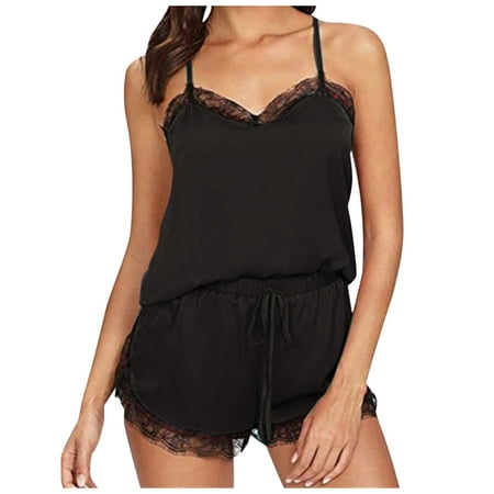 

Zuwimk Lingerie For Women Womens Lingerie Teddy Babydoll with Garter Belt Lace Chemise Full Slips No Stockings S