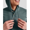 thumbnail image 4 of Hanes Originals Hoodie Men's Tri-Blend Henley Hooded Sweatshirt Long Sleeve 3 Button, 4 of 5
