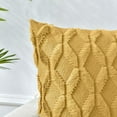 thumbnail image 3 of Throw Pillow Covers 20x20, Lily Orange Yellow Decorative Boho Pillow Case, 3 of 7