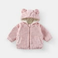 thumbnail image 2 of Baby Boys Winter Coat Fleece Jacket Baby Hoodie with Bear Ear for Baby Girls Winter Fleece Coat Little Boys Girls Clothes 5-6 Years, 2 of 9