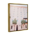 thumbnail image 4 of Stupell Industries Tropical Pink Vacation Building Summer Palm Trees Photograph Metallic Gold Floating Framed Canvas Print Wall Art, Design by Jennifer Rigsby, 4 of 5