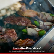 Monument Grills Mesa 4-Burner Stainless Steel Propane Gas Grill with Clear View Lid, Side Burner, LED Controls