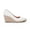 white, variant on Women's Platform Espadrilles Wedge Sandals Slip On Solid Color Closed Pointed Toe Comfortable Wedge Pumps Shoes