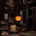thumbnail image 5 of Cute Reading Ghost Hanging Lantern, Vintage Metal Bracket Library Shelf Light Halloween Themed Decor for Indoor Bookcase Display(Witch Hat), 5 of 6