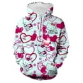 thumbnail image 2 of Nouveau Chandail à Capuchon Mode Automne pour Femmes Col Rond Haut Quotidien Décontracté Chandail à Capuchon Imprimé Hello Kitty Vêtements de Rue Ordinaire pour Femmes HOEMLIN, 2 of 6