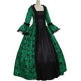thumbnail image 2 of Women's Victorian Rococo Dress Inspration Maiden Dress Green Ball Gown, 2 of 5