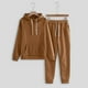 thumbnail image 1 of Puntoco Mujer Casual Sólido Con Capucha Cordón Suelto Manga Larga Sudadera Tops Y Pantalones Largos Conjunto Trajes Liquidación Puntoco Puntoco-6095, 1 of 5