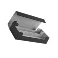 thumbnail image 1 of 550 CARD CASE + Divider-Trading Card Deck Box 405x200x90mm Black, 1 of 9