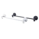 thumbnail image 1 of Estante multifuncional para zapatillas, toallero con ganchos, soporte para toallas de baño sin perforaciones, soporte de suspensión simple, Juegos de accesorios de baño Negro + Blanco 2 piezas Toystoory HA025853-02, 1 of 6