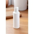 thumbnail image 4 of 4 oz / 120 ml White Plastic HDPE Refillable Cylinder Squeeze Bottle with White Disc Cap, 4 of 6