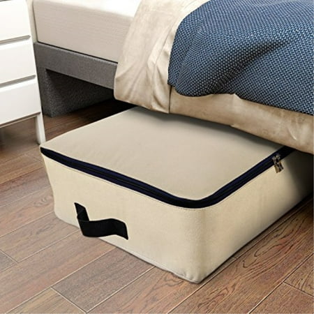 Lifewit Cotton Canvas Foldhle Under Bed Storage Bags For Comforters Blanket Bedding Duvet Clothes Quilt Pillows Sweaters Lifewit Cotton Canvas Foldhle Under Bed Storage Bags For Comforters Blanket Bedding Duvet Clothes Quilt Pillows Sweaters