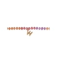 thumbnail image 4 of Time and Tru Goldtone Multicolored Bead Initial "W" Necklace, 4 of 6
