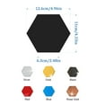 thumbnail image 3 of JHGoosa Hexagon Acrylic Mirror DIY Wall Sticker 3D Stereo Home Decor With Adhesive, 3 of 7