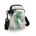 thumbnail image 3 of HELLHERO Marble Texture Pattern Women Shoulder Bag for Men, Women Double-layer Crossbody Small Bags Polyester Adjustable Strap, 3 of 7