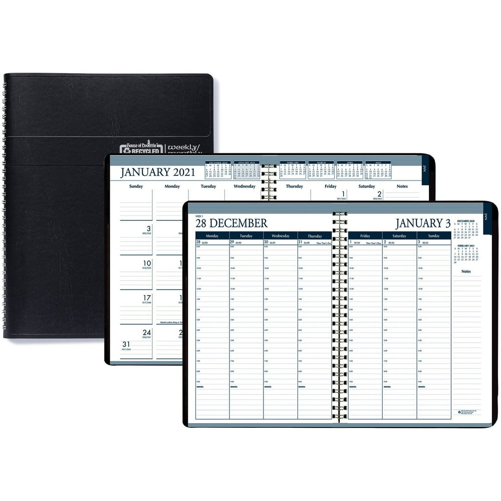 House of Doolittle Tabbed Wirebound Weekly/Monthly Planner Walmart