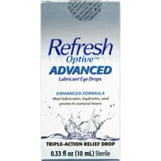 Refresh Optive Lipid Lubricant Triple-Action Relief Eye Drop 0.33oz, 2-Pack