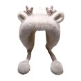 thumbnail image 1 of Gorro con Orejas de Asta para Mujer Strade Fareast Limited Cálido de Invierno, 1 of 8