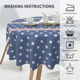 thumbnail image 6 of ZICANCN Round Table Cloths 60 Inch, Red White Blue Stars Stripes Table Cover Waterproof Washable Outdoor Picnic Tablecloth, 6 of 8