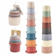 thumbnail image 1 of Juguetes de Tazas Apilables para Niños Yotijar 2 Juegos de Bloques de Construcción Educativos, 1 of 10
