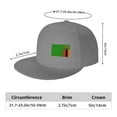 thumbnail image 3 of Flat Bill Brim Hat Adjustable Baseball Cap Flag Of Zambia Mens Women Snapback Trucker Hat, 3 of 7