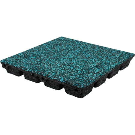 Playsafer Elevate Rubber Tiles - 2.75" High Density Interlocking Shock Absorbent Safety Tiles for Playgrounds, and Exercise Equipment - 20" X 20" (1 Tile - 2.7 Sq. Ft, Blue)