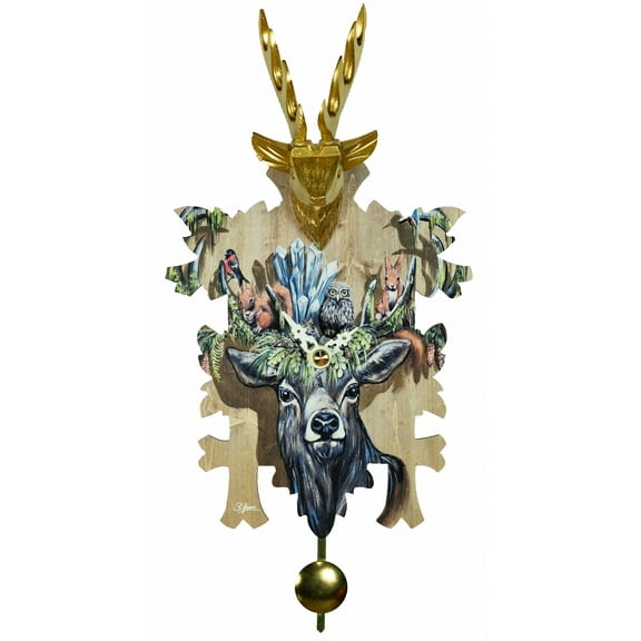 Fantasticlock Black Forest Clock with quartz movement and cuckoo chime TU 3400 PQ