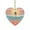 E, variant on Beach Love Heart Ornament, Exquisite Ceramic Heart-Shaped Beach Love Pendant Ornaments, Mini Keepsake Christmas Ornament, Ceramic Pendant Christmas Tree Hanging Decor A