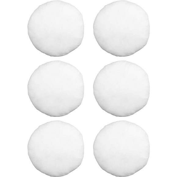 Pillow Insert 22" Round Polyester Filled Standard Cover (6 Pack)