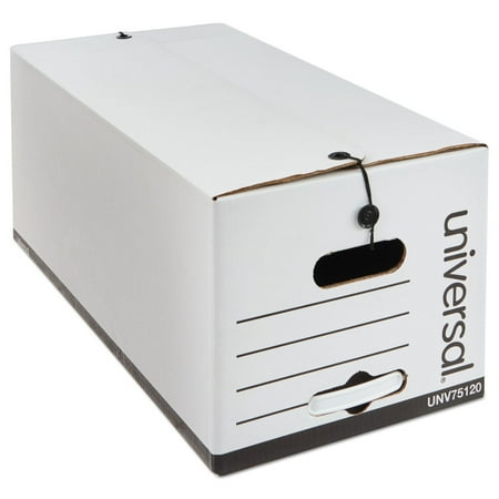Universal 7512002 Economical Easy Assembly Storage Files - Letter Size, White (12/Carton)