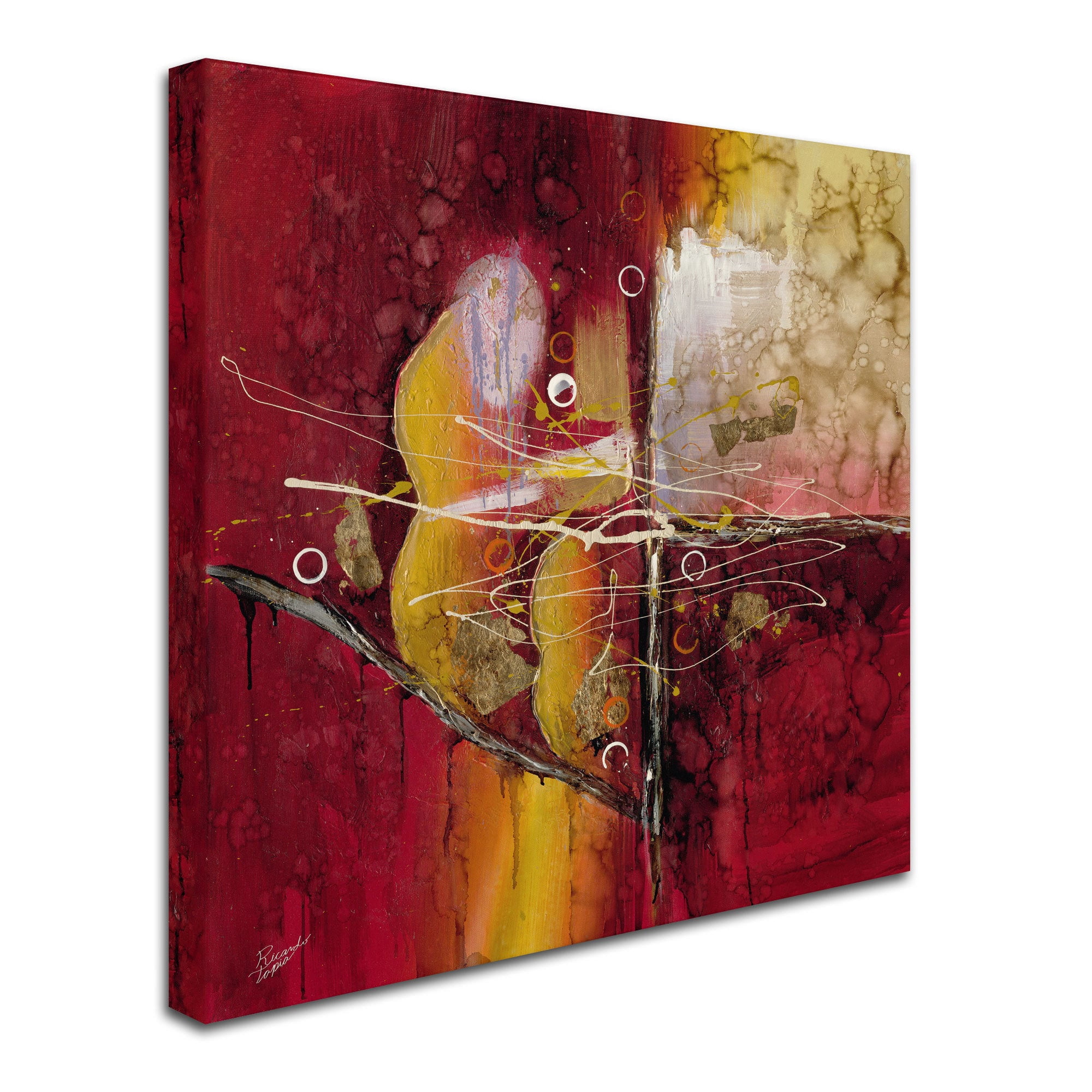 Trademark Fine Art "Dots" Canvas Art by Ricardo Tapia