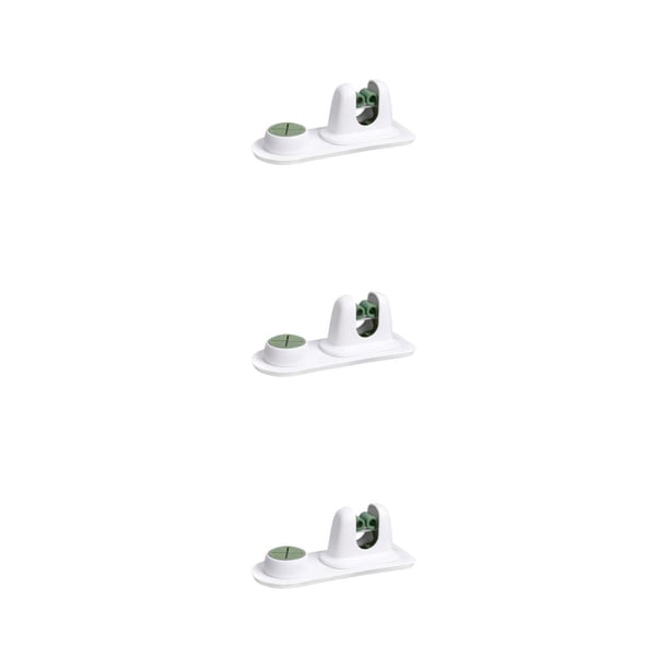 Injueey Mopas autoadhesivas montadas en la pared, ganchos colgantes para tubos, estante de almacenamiento multiusos, Clip a prueba de humedad, Type1 NO1