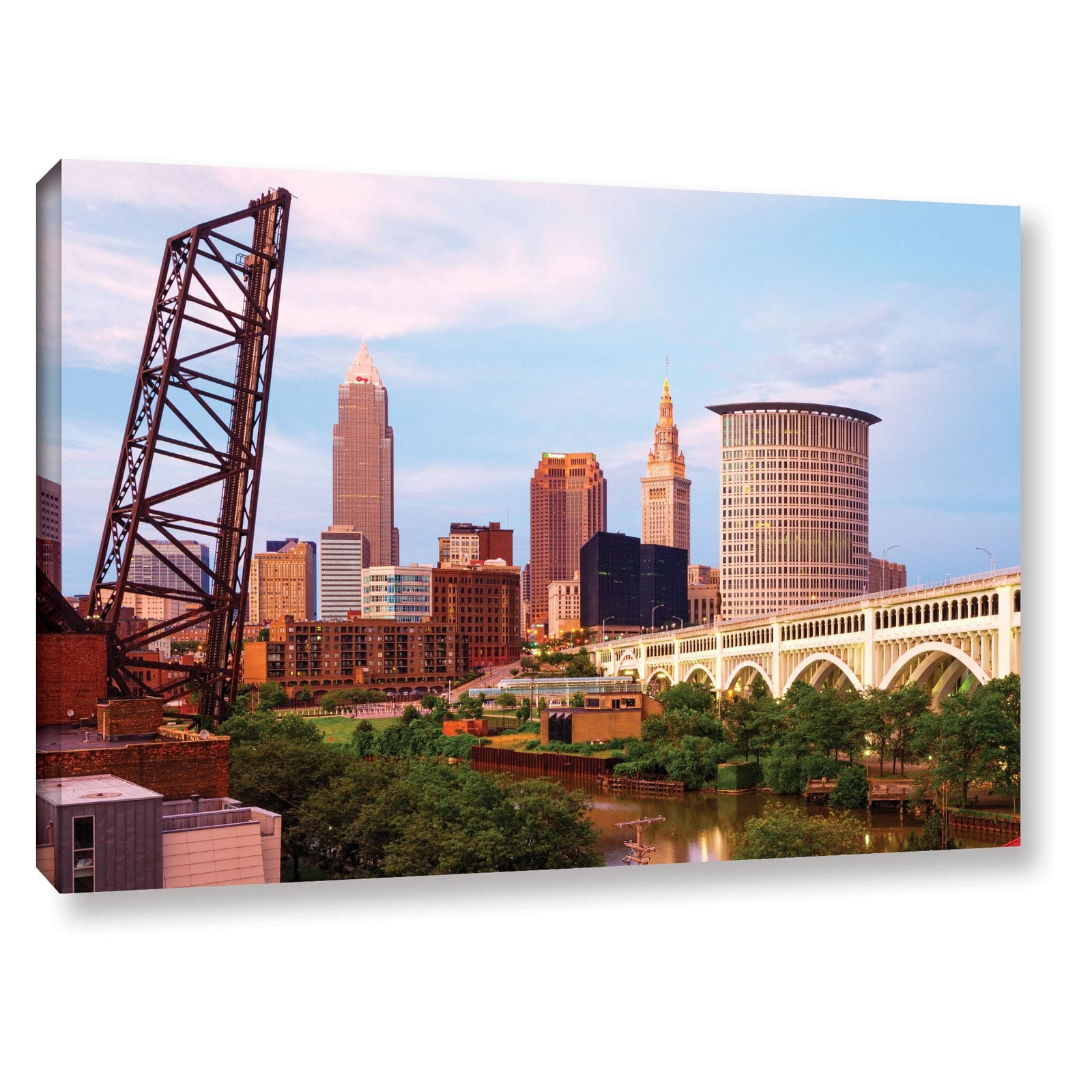 ArtWall Cody York "Cleveland 10" Floater Framed Gallery-Wrapped Canvas