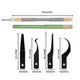thumbnail image 3 of Chip Repair Knife Set, Degumming Knife Set 4 in 1 Motherboard IC Chip Repair Degumming Spade Scraper Repair Tool CPU Remover Circuit Board Motherboard Knife for IOS Mobile Phone, 3 of 7