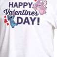 thumbnail image 3 of Lilo & Stitch - Happy Valentine's Day - Juniors Cropped Cotton Blend T-Shirt, 3 of 5