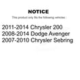 thumbnail image 2 of Transit Auto Front Complete Shock Assembly and TQ Link Kit for Car Chrysler 200 Dodge Avenger Sebring - Left Right Side (Driver Passenger) KSS-100981, 2 of 2