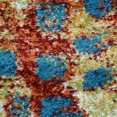 thumbnail image 4 of Rugsotic Carpets Machine Made Heatset Polypropylene Area Rugs - 3'2''X10', Runner, Caramel Blue, Contemporary Modern, High Pile Machine Made Area Rugs For Living Room, Bed Room (M00040), 4 of 7