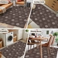 thumbnail image 5 of Area Rugs for Living Room 4x6 Ft, Brown Daisy Non Slip Area Rugs for Kitchen Bedroom Entryway, Modern Farmhouse Chrysanthemum Floral Washable Carpet Runner Rug Floor Mats for Bedroom Home Decor, 5 of 8