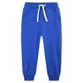 thumbnail image 2 of yocbz Boys Cargo Pants Boys Sports Sweatpants, Solid Color Elastic Waist Casual Loose Jogger Pants Blue,Size for 10-12 Years, 2 of 4